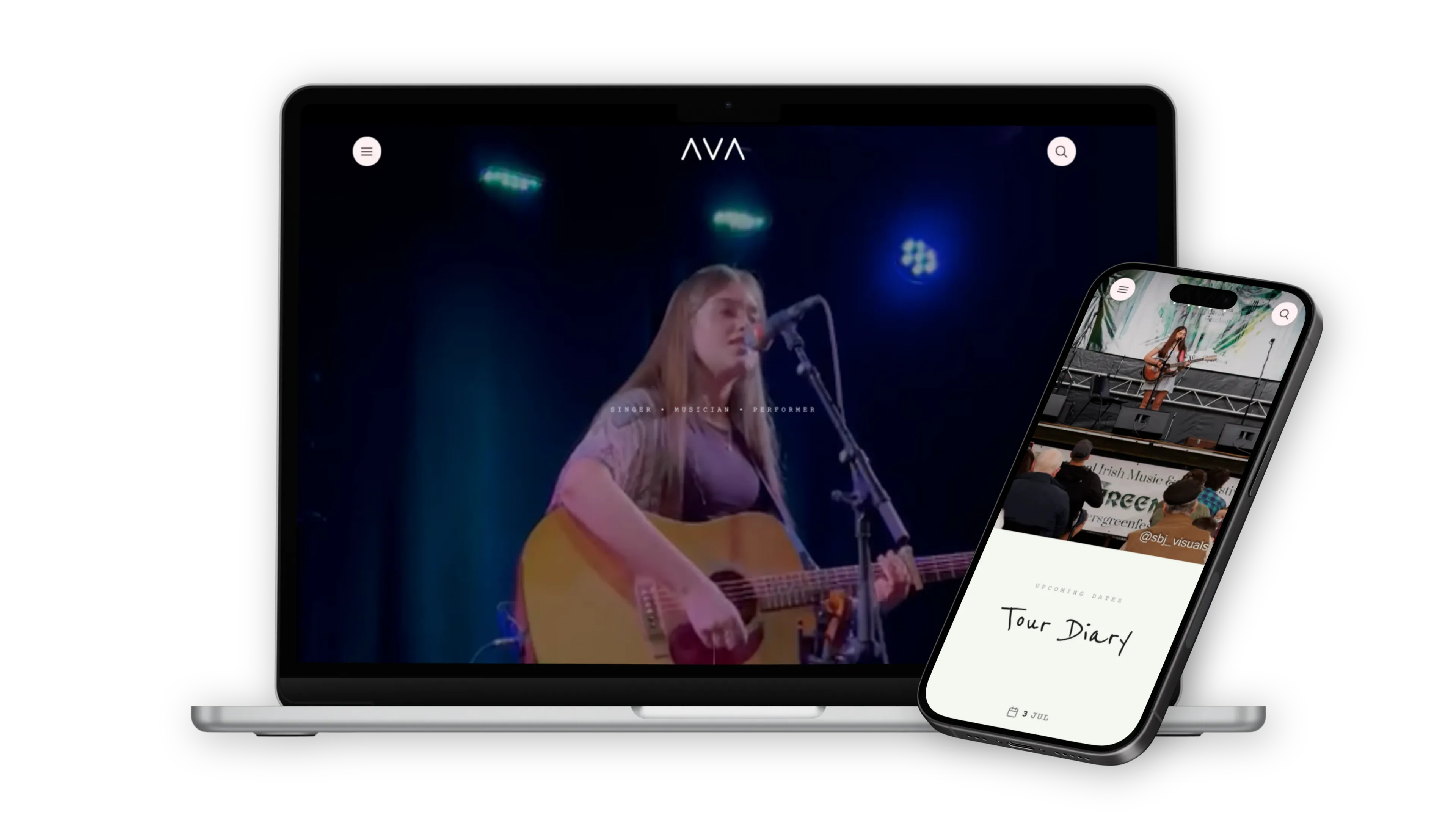 Ava Music Mockup